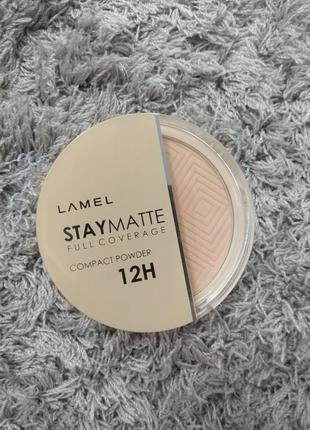 Lamel professional stay matte compact powder матуюча пудра компактна
