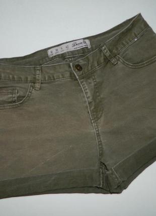 Р. 42-44 шорты женские джинсовые хаки denim and co4 фото
