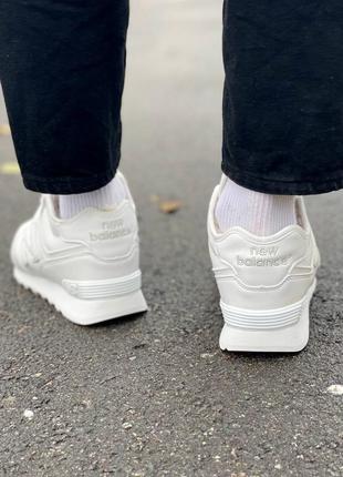 Кроссовки 574 high fur white кросівки 5