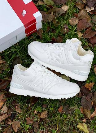 Кроссовки 574 high fur white кросівки 8