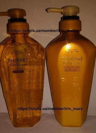 Кондиционер бальзам для поврежденных волос с маслом камелии tsubaki oil extra damage care1 фото