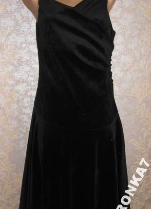 Жіноча якісна сукня. велюр. 46-48й розмір