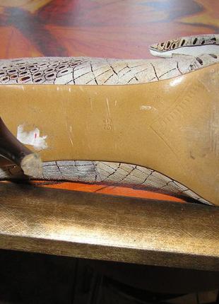 Нарядные туфли из натуральной замши с напылением, baroko4 фото