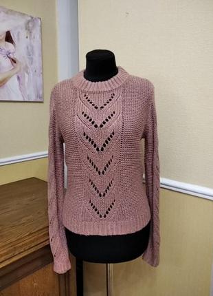 Свитер ажурный