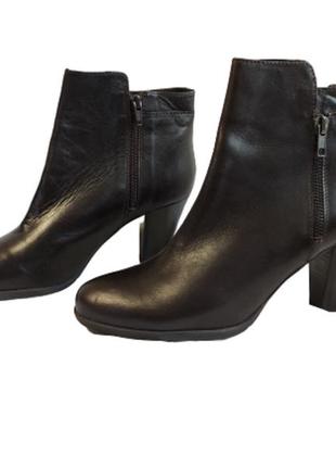 Сапоги женские демисезонные полусапожки кожаные коричневые jones bootmaker (размер 40)4 фото