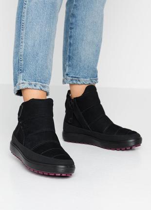 Зимние ботинки высокие Отличные термо сапожки ботинки ecco gore tex w :450243/02001