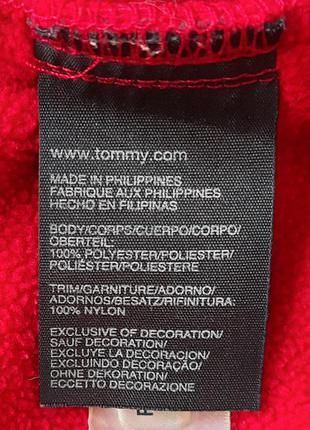 Красная флисовая кофта tommy hilfiger4 фото