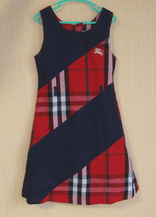 Платье детское хлопковое размер 134-140 (7-9 лет)