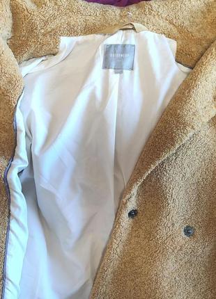 Шуба укороченная пальто меховое куртка teddi look by next (р. 52-54, xl-xxl, uk16-18, eu44-46)3 фото