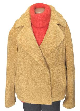 Шуба укороченная пальто меховое куртка teddi look by next (р. 52-54, xl-xxl, uk16-18, eu44-46)1 фото