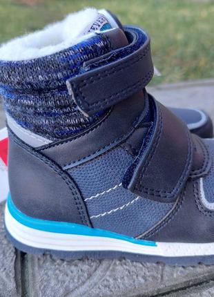 Зимние ботинки на липучках8 фото