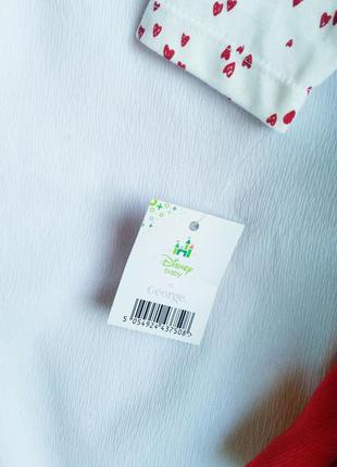 Комплект детский платье сарафан футболка minnie mouse george (размер 68-74 см (6-9 мес, 9,5 кг))6 фото