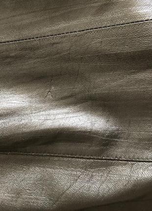 Кожаный зимний тренч (плащ, пальто) с мехом5 фото