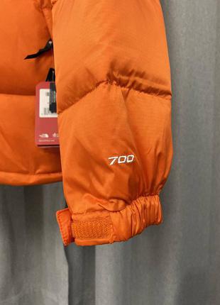 Зимний пуховик tnf 700  orange5 фото