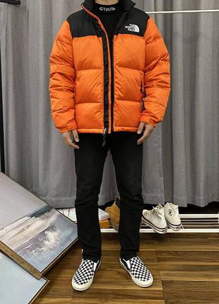 Зимний пуховик tnf 700  orange
