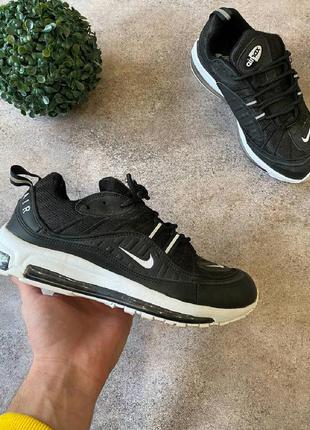 Кросівки - чорні в стилі nike air max