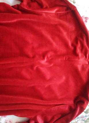 Червона оксамитова сукня4 фото