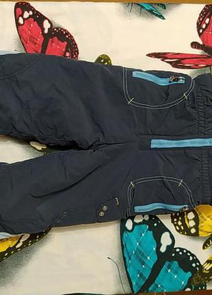 Синій зимовий комбез, штани на резинці внутрішньої1 фото