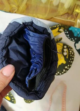 Синий зимний комбез, брюки на резинке внутренней6 фото