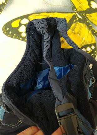Синий зимний комбез, брюки на резинке внутренней7 фото