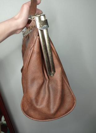 Вінтажна шкіряна дизайнерська сумка ридикюль вінтаж ретро7 фото