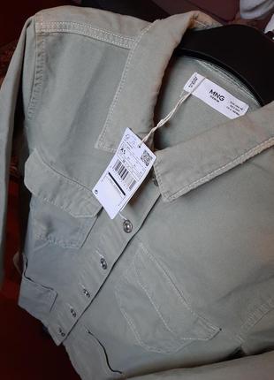 Джинсова куртка mango xs блейзер піджак сорочка9 фото