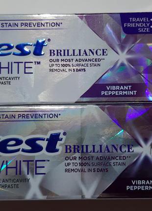 Зубная паста crest 3d white brilliance vibrant peppermint whitening toothpaste1 фото