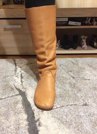 Шкіряні чоботи без змійці