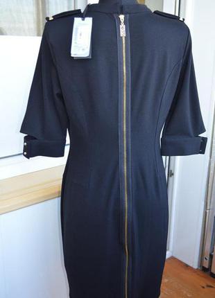 Шикарное черное платье, green world, плотный трикотаж, м2 фото