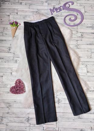 Брюки черные в полоску подростковые