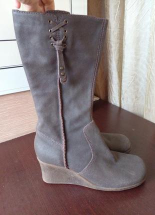 Сапоги демисезонные кожа натуральная размер 39 по стельке 24,5см