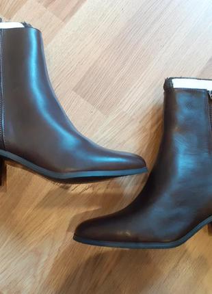 Tahari, оригинал, демисезонные ботинки, удобный маленький каблук, р. 36, куплены в америке5 фото