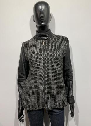 Куртка кожа/шерсть max&co размер s/m1 фото