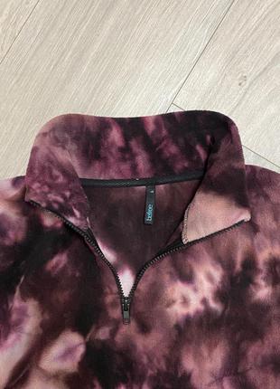 Флисовая кроп кофта tie-dye2 фото