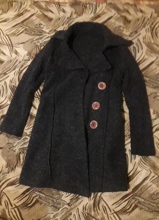 Шерстяное пальто реглан (42, s)