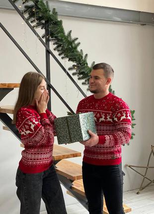 🔥знижка🔥 новорічні светри з оленями, відмінний подарунок на новий рік🎄7 фото