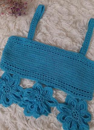 Топик для девочки. вязаный  топик