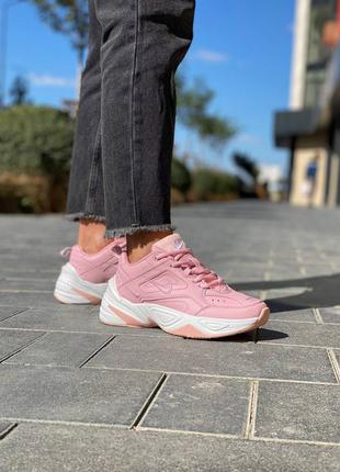 Nike m2k tekno pink 🔺 женские кроссовки найк м2к текно розовые5 фото