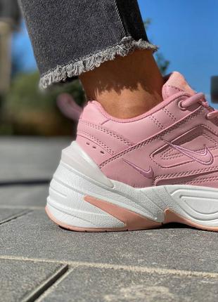 Nike m2k tekno pink 🔺 женские кроссовки найк м2к текно розовые8 фото