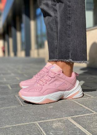 Nike m2k tekno pink 🔺 женские кроссовки найк м2к текно розовые2 фото