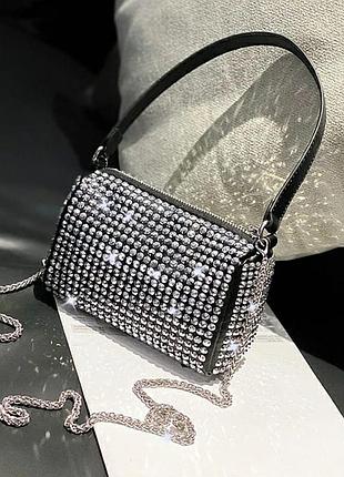Сумочка зі стразами блискуча 💥в наявності