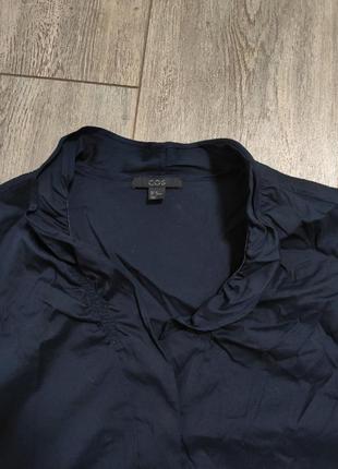 Женская эластичная блуза рубашка cos
оригинал
размер 364 фото