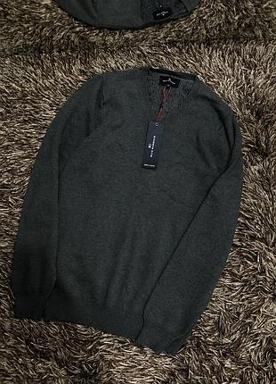 Коттоновый пуловер marks & spencer