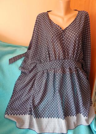 Блуза туника накидка очень большого размера