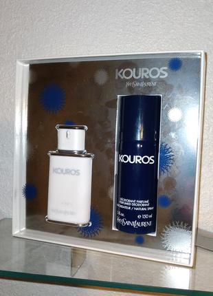 Yves saint laurent "kouros"-edt 50ml +deo 150ml2 фото