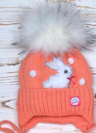 Тепла зимова шапка little bunny2 фото