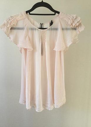 Тонкая шёлковая блуза topshop