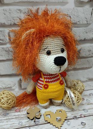 Мягкая игрушка лев, ручная работа 🦁