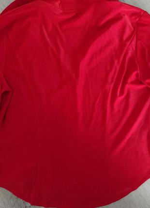 Червона офісна блузка6 фото