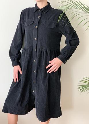 Платье- рубашка винтажное длинны миди / плаття вінтажне довжини міді9 фото